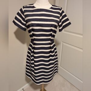 NWT H&M Navy and White Striped Dress